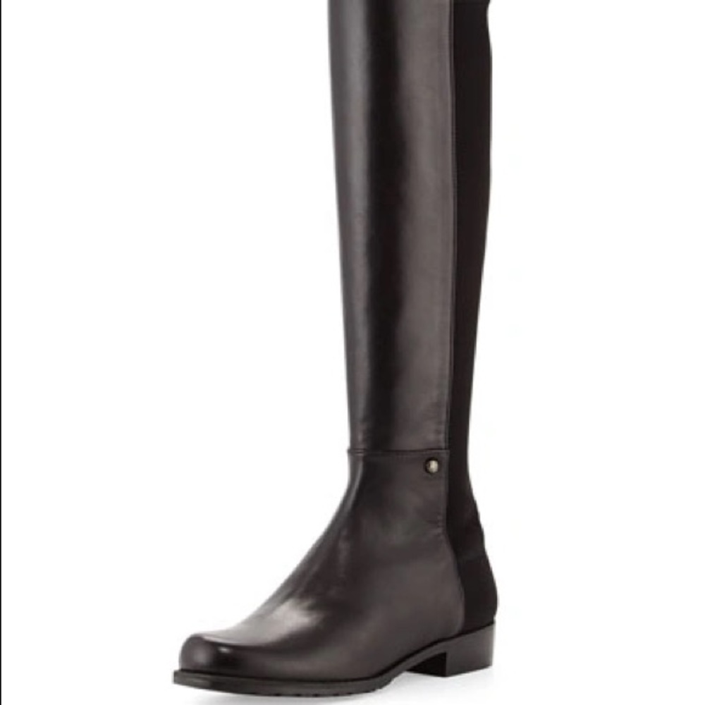 STUART WEITZMAN mixitup leather Boot (Black)